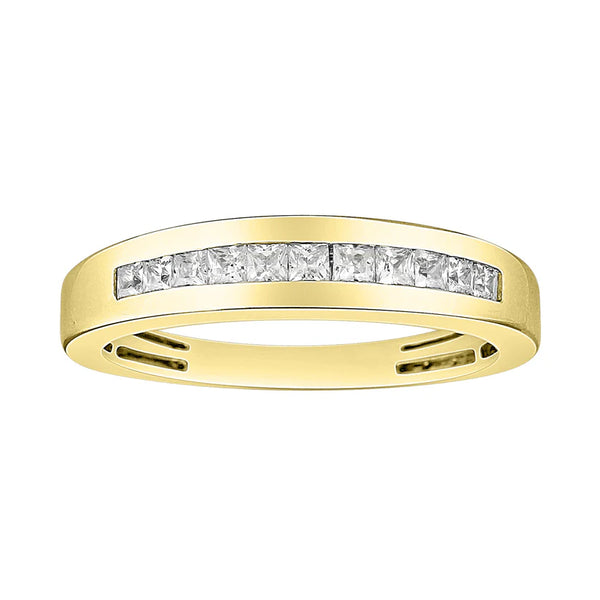 Diamond  Princess-Cut Wedding Band Ring (14K)