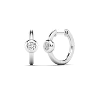 Diamond Huggie Earrings (14K)