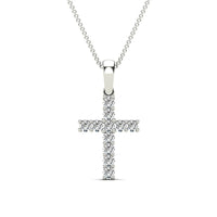 Cross Diamond Pendant (14K)