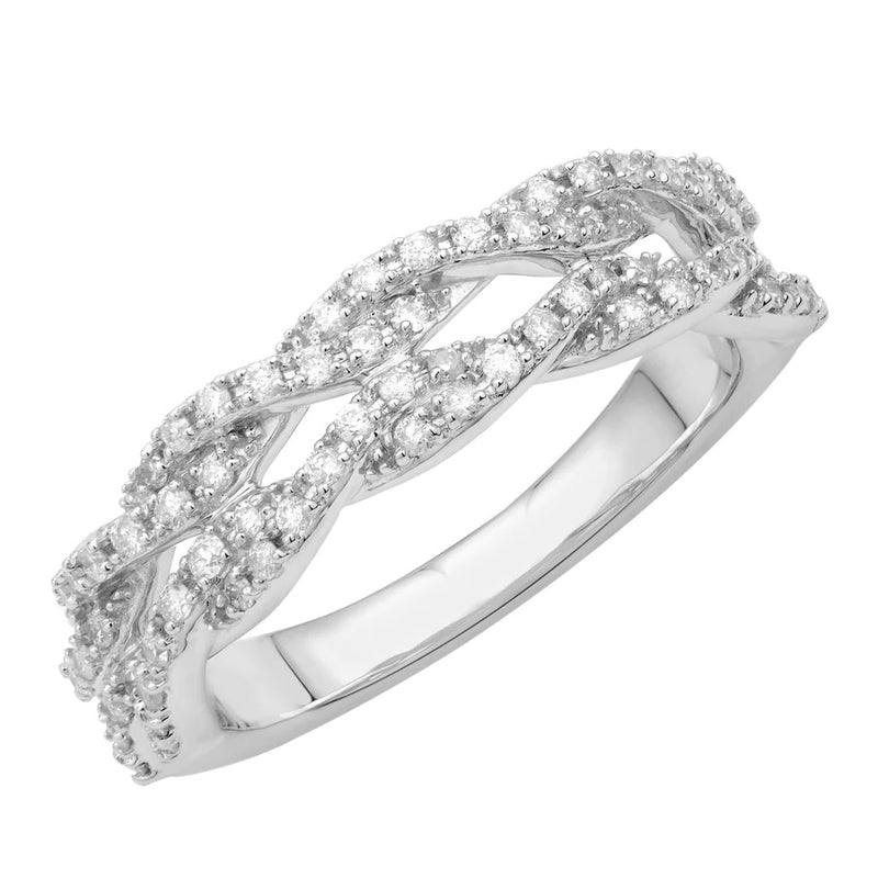 Diamond Rope Ring (14K)