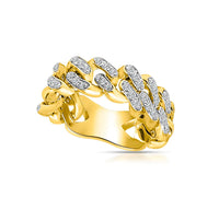 Diamond Miami Cuban Ring (14K)