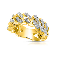 Diamond Cuban Chain Ring (14K)