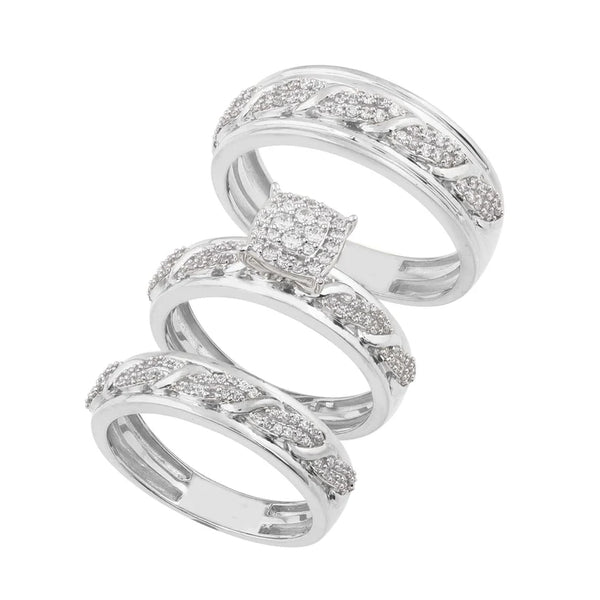 Diamond Wedding  3Pset Ring (14K)