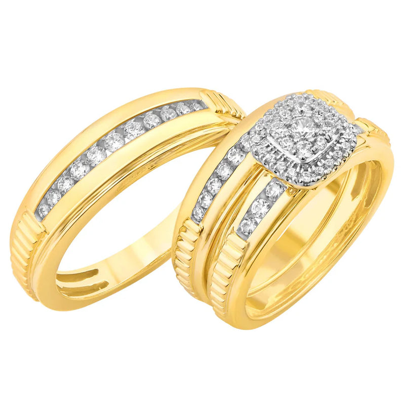 Diamond Wedding Set (14K)