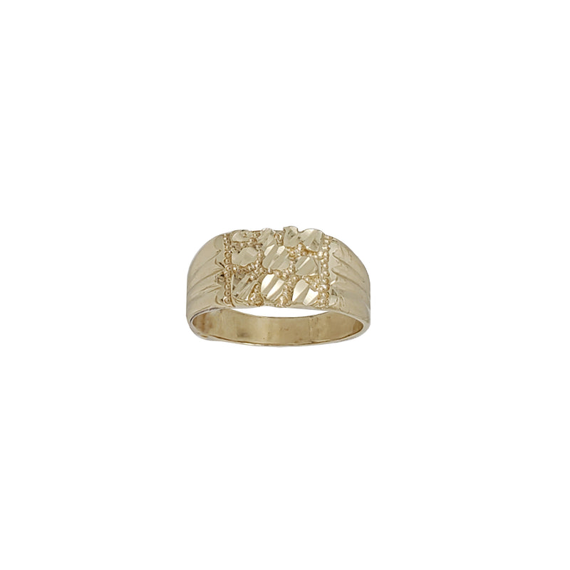 Diamond-Cut Nugget Ring (14K)