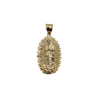 Virgin Mary Textured Diamond-Cut Pendant (14K)