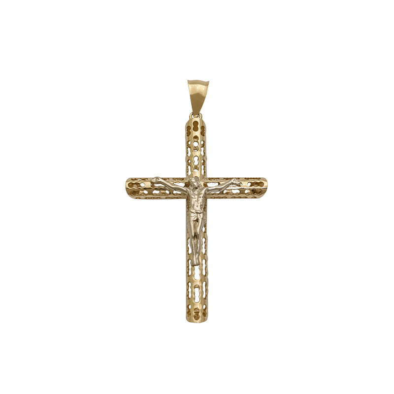 Jesus Cross Hollow Pendant (14K)