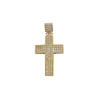 Iced-Out CZ Cross Pendant (14K)