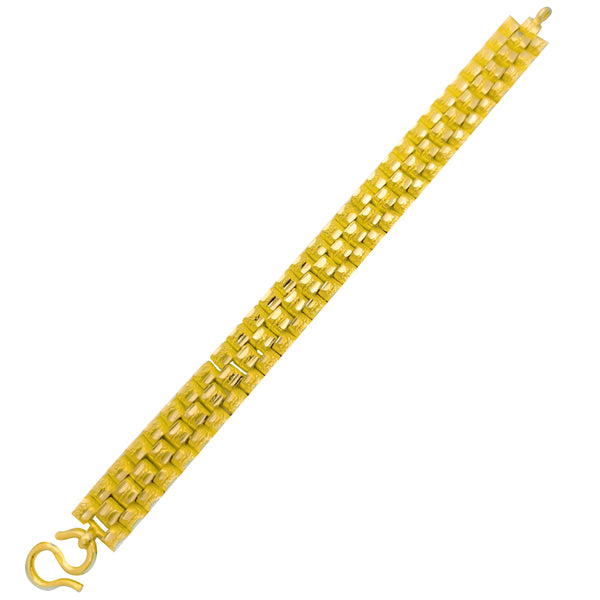 Hamered Watch Band Bracelet (24K)