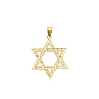 Star of David Diamond-Cut Pendant (14K)