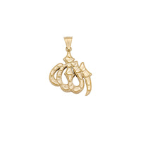 Allah Diamond-Cut Pendant (14K)