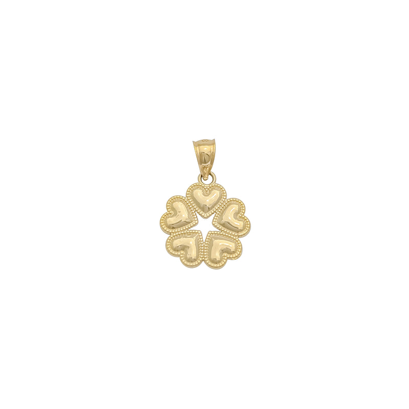 5-Leaf Heart Pendant (14K)