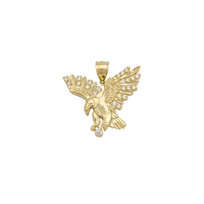 Eagle CZ Pendant (14K)