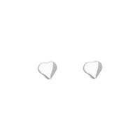 Puffy Heart Screw Back Earring (14K)