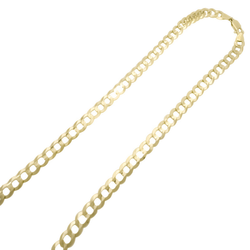 [Solid] Italian Cuban/Open Curb Chain (14K)