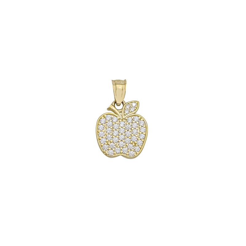 Apple CZ Pendant (14K)