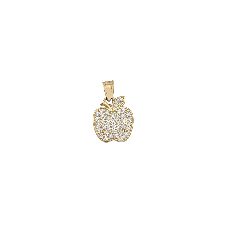 Apple CZ Pendant (14K)