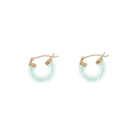 Jade Hoop Earring (14K)