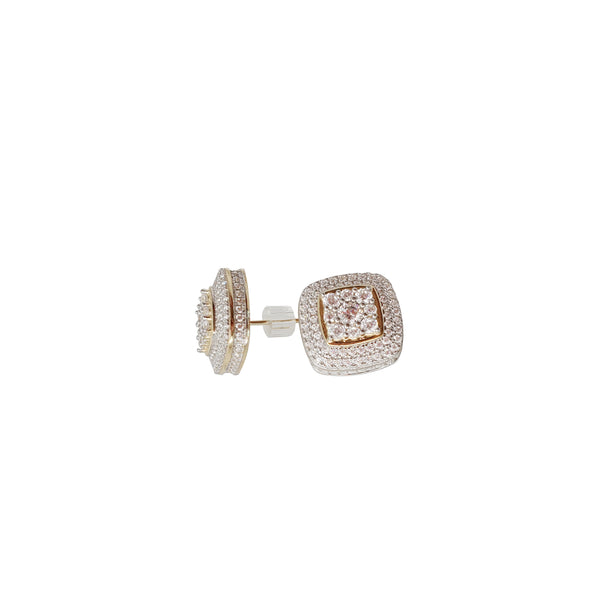 Square Stud Earring (14K)