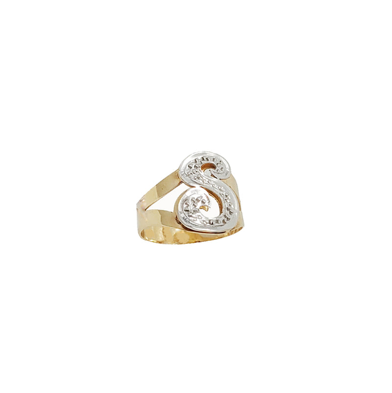 Initial Letter S Ring (14K)