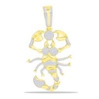 Diamond Scorpion Pendant (14K)