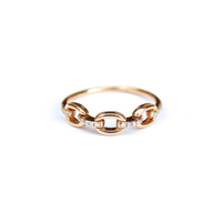 Cable Diamond Ring （14K）