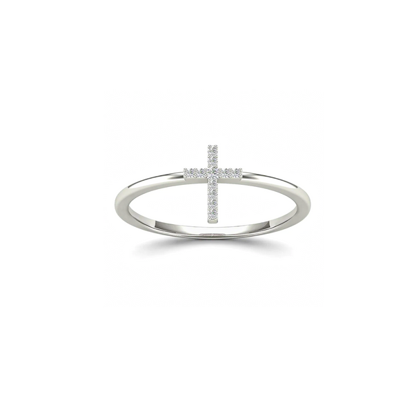 Cross Diamond Ring （14K）