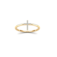 Cross Diamond Ring （14K）