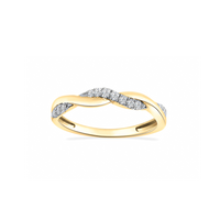 Criss Cross Diamond Ring