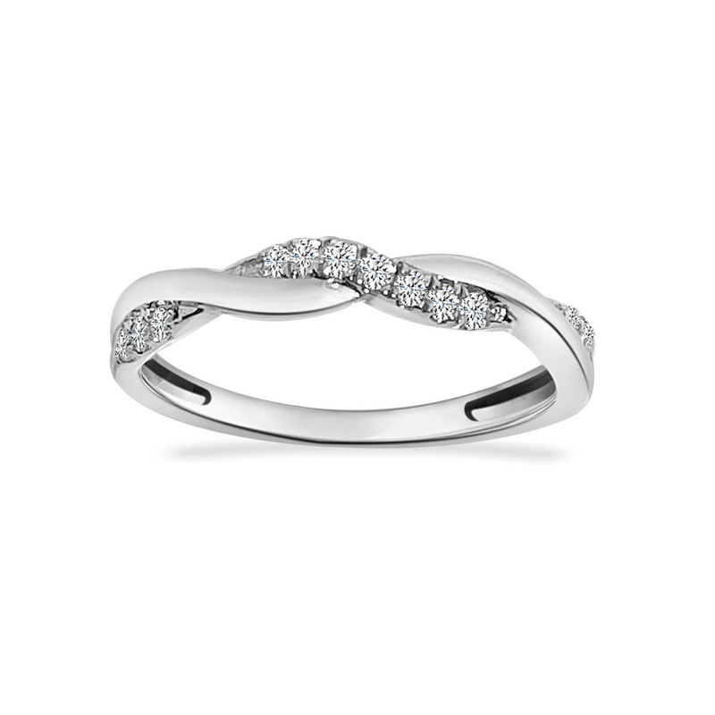 Criss Cross Diamond Ring