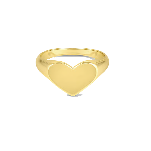 Heart Signet Ring (14K)