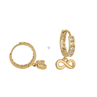 Infinite CZ Huggie Earring (14K)