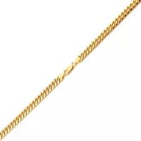 Solid Miami Cuban Ankle Bracelet (14K)