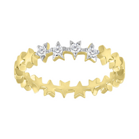 Diamond Star Ring (14K)