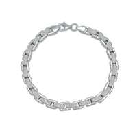 Byzantine Textured Cable Bracelet (Silver)