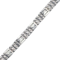 Modern Solid White Gold Bracelet (14K)