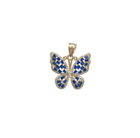 Zirconia Butterfly Pendant (14K)