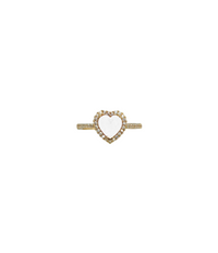 Zirconia Heart Shape Ring (14K)