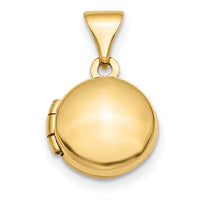 Round Shape Plain Locket (14K)