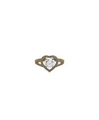 Zirconia Heart Shape Ring (14K)