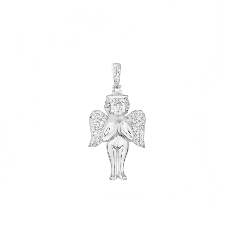 Diamond Angel Pendant (10K)