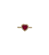 Zirconia Heart Shape Ring (14K)