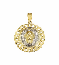 Round Cuban Lion Head Charm (14K)