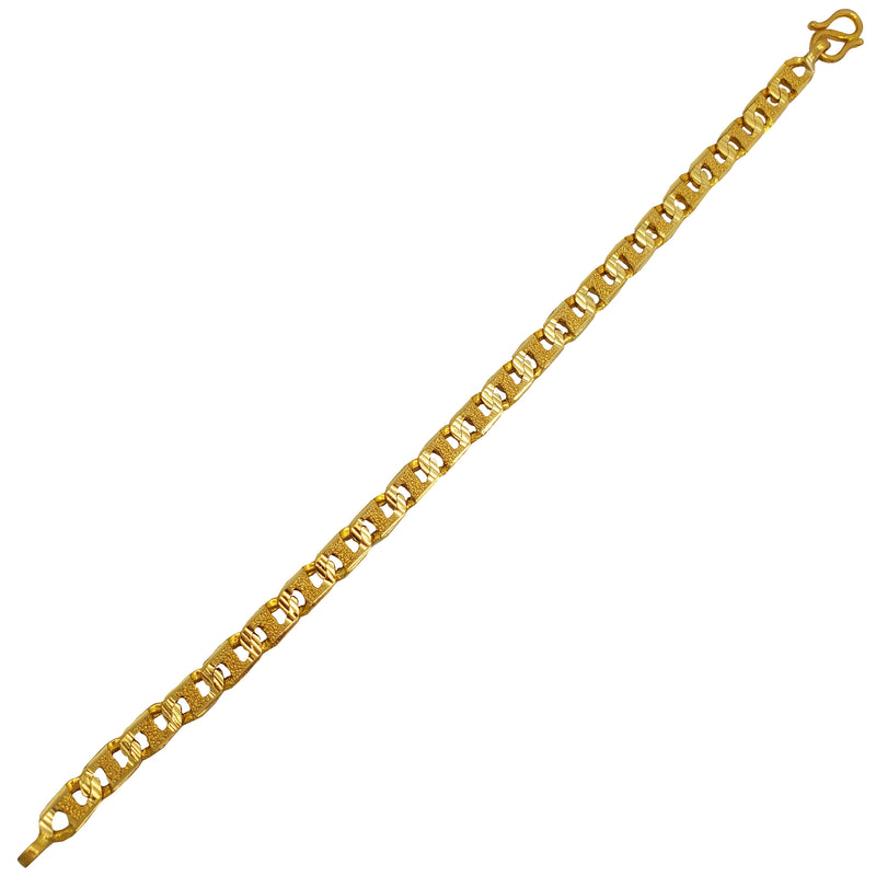 Diamond-Cut Mariner Gucci Link Bracelet (24K)