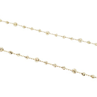 Diamond-Cut Ball Chain (14K)