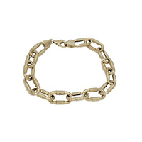 Fancy Paperclip Link  Bracelet (14K)