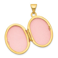 Oval Shape Plain Locket (14K)