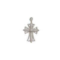 Ice-Out Cross Fancy pendant (Silver)