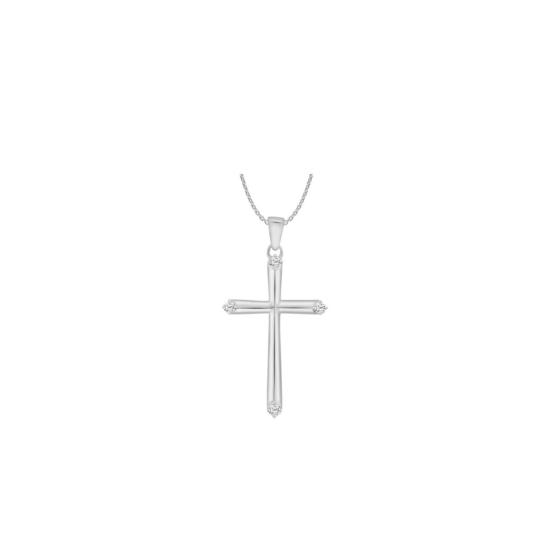 Diamond Cross Pendant (14K)