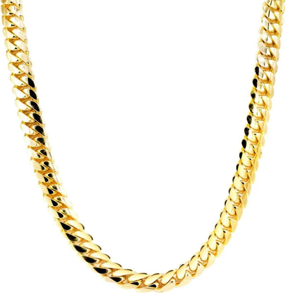 [Box Lock] Solid Miami Cuban Chain (18K)